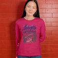 thumbnail image 4 of Country Roads Take Me Home Women's Long Sleeve T-shirt Rustic Mountains Road Trip Music, 4 of 7