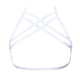 thumbnail image 1 of Lencería Elasticity Premium Material Ductilidad Romántico Air Strappospy Erogeus Misterioso Diseño único Moda Cupless Jaula Blanco seitruly XX000641-01, 1 of 6