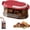 Red,1layer, variant on Multi-layer Sealed Spice Organizer, Stackable Spice Storage Box, 5-Layer Stackable Spice Storage Box with Lock Lid, Travel Spices Containers and Camp Spices Kit, for Kitchen Cereal, Seas