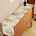 thumbnail image 3 of Fall Leaf Table Runner, Rustic Harvest Autumn Orange Maple Leaf Thanksgiving Farmhouse Retro Coffee Table Center Decor for Family Kitchen Outdoor Party Holiday Table Decorations, 13"x108", 3 of 6