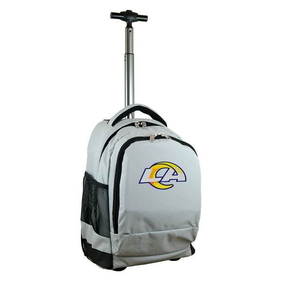 MOJO Gray Los Angeles Rams 19'' Premium Wheeled Backpack