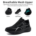thumbnail image 3 of MeMoride Men's Breathable Walking Shoes Non Slip Athletic Fashion Sneakers Mesh Workout Casual Sports Shoes, 3 of 6