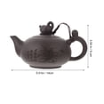thumbnail image 4 of MasteelfCA 1PC Ceramic Retro Teapot Adornment Creative Ceramic Double Pot Teapot Tea Set, 4 of 8