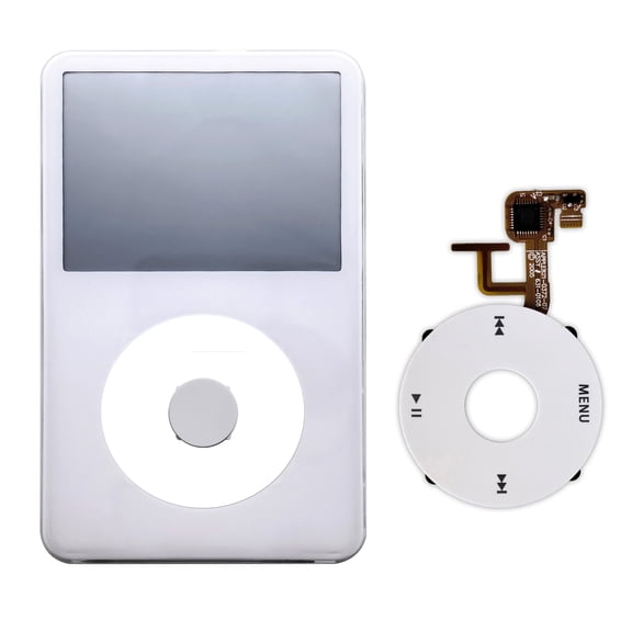White Face Plate Clickwheel Button For Apple iPod Classic 5th Gen Replacement