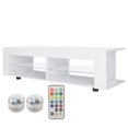 thumbnail image 1 of Étagère TV, Meuble TV Blanc Table TV pour Salon, 1 of 7