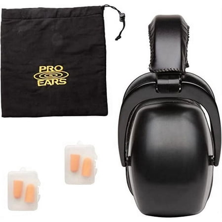 Pro Ears Ultra 30 MRI Kit, MRI-Safe Hearing Protection Earmuffs with Earplugs & Storage Bag, NRR 30 dB