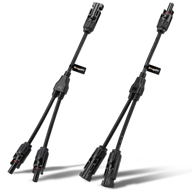 Bougerv Conectores Solares Y Rama Adaptador Paralelo Cable Enchufe Kit De Herramientas Para Panel Solar