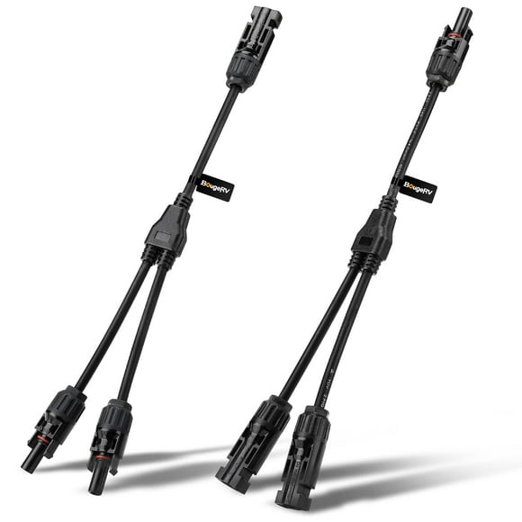 Bougerv Conectores Solares Y Rama Adaptador Paralelo Cable Enchufe Kit De Herramientas Para Panel Solar