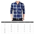 thumbnail image 3 of Camisa a Cuadros de Manga Larga para Hombre, Camiseta cómoda Informal de Ajuste Regular para Compras en casa, Citas, Trabajo de Oficina, Azul Oscuro XXL Sailing, 3 of 10