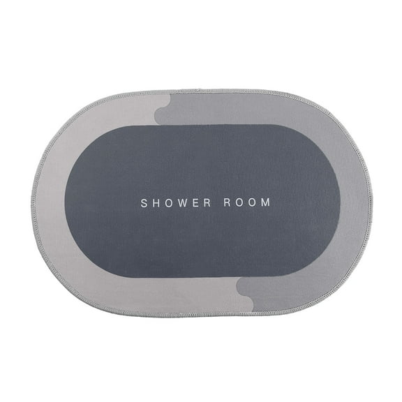 Dpityserensio Bathroom Mat Bathoom Absorbent Rugs Quick Dry Backing Non Slip Shower Rug