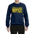 thumbnail image 2 of The Best Wifey in the Universe | Mens and Womens Mother's Day Crewneck Graphic Sweatshirt, Vintage Heather Navy, 2XL, 2 of 4