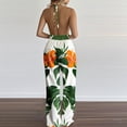 thumbnail image 6 of successthop Womens Dressy Jumpsuits Wedding Guest Loose V Neck One Piece Tie Back Elastic Wide Leg Floral Lounge Wear S, 6 of 6