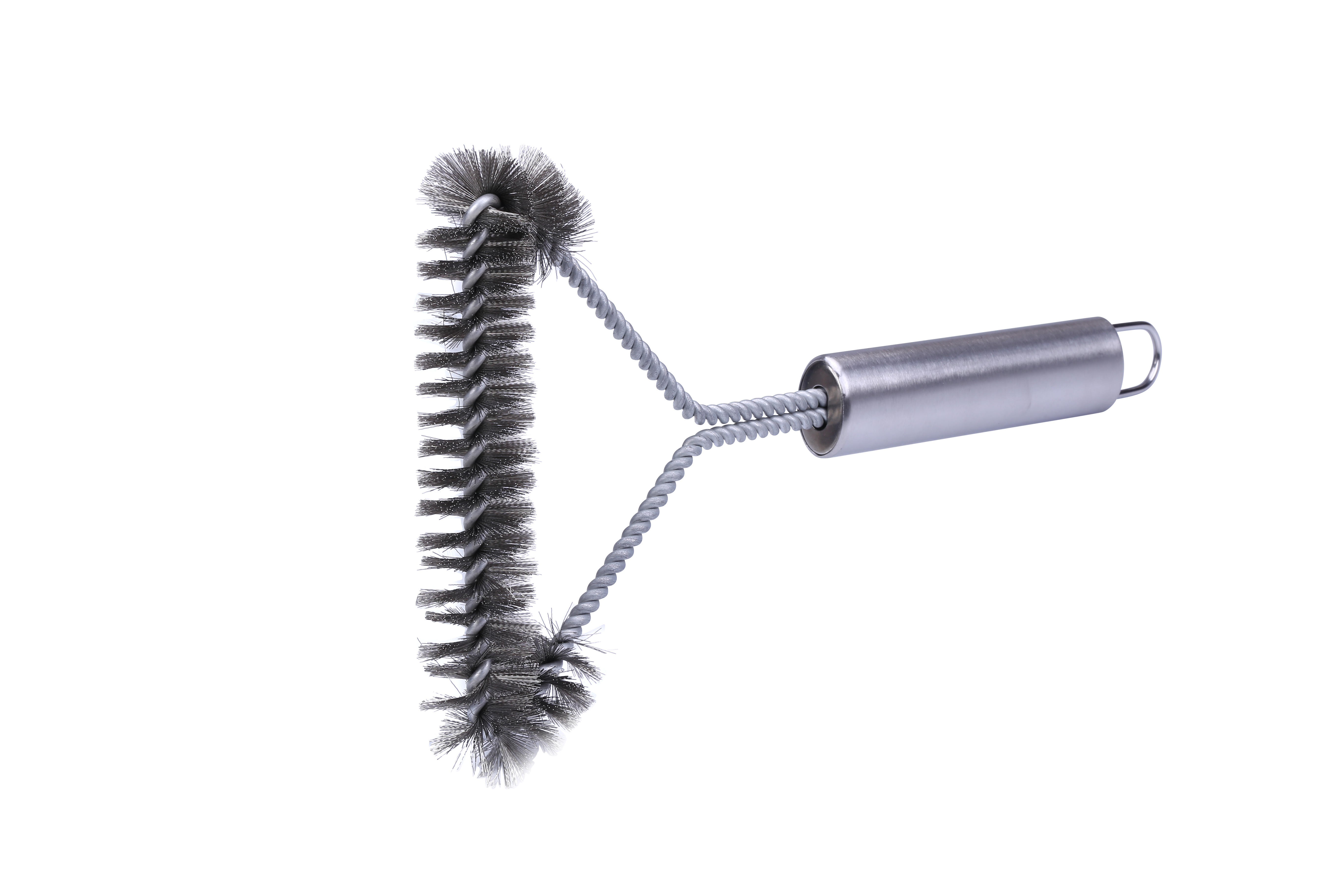Cleaning Brush 12 inch 3 Sided Stainless Steel BBQ Grill Brush, for Big Green Egg Charcoal