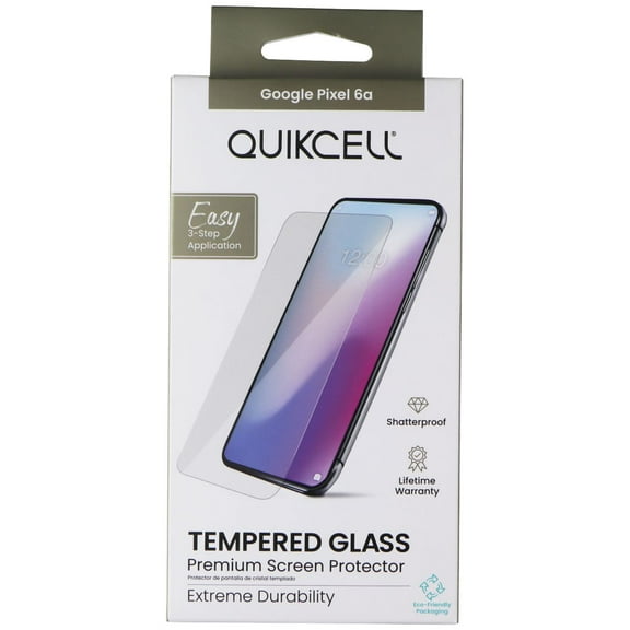Quikcell Tempered Glass Premium Screen Protector for Google Pixel 6a