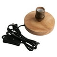 thumbnail image 1 of BQLZR Bronze Vintage E27 Support de Lampe à Ampoule Filetée avec Douille de Base en Bois, 1 of 5