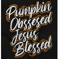 thumbnail image 2 of Fall Pumpkin Obsessed Jesus Blessed Bodysuit Jumper Girls Infant Baby Brisco Brands NB, 2 of 6