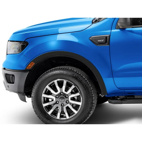 Bushwacker by RealTruck OE Style Factory Front Fender Flares | 2-Piece Set, Black, Smooth Finish | 20123-02 | Compatible with 2021 - 2023 Ford Ranger