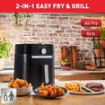 thumbnail image 4 of 2-in-1 Easy Fry & Grill Air Fryer 4.2L, Air Fryer Grill Combo, Low-Oil Cooking, Adjustable Temperature & Timer, Compact Countertop Air Fryer for Home, 4 of 9