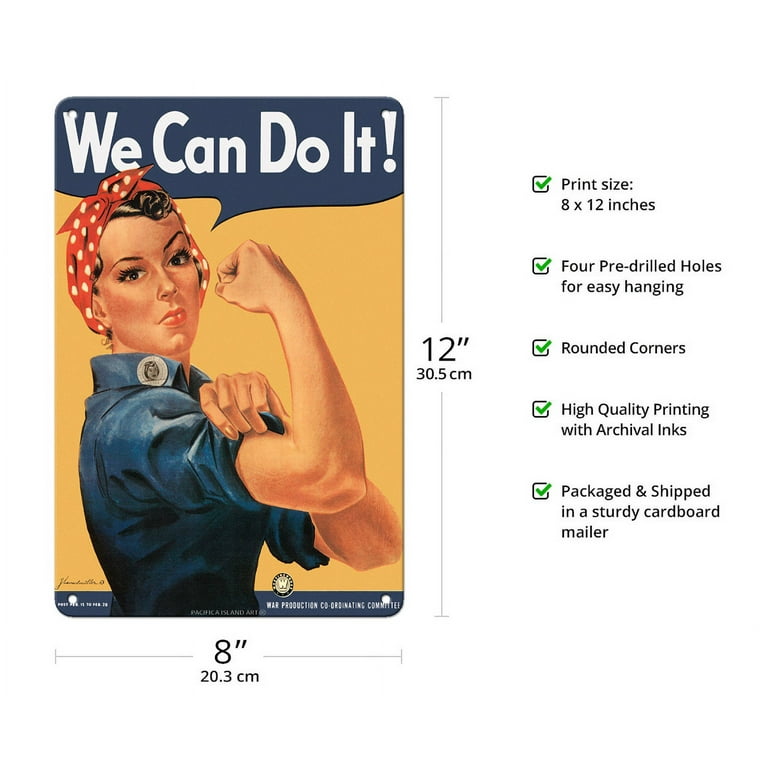 We Can Do It - Rosie the Riveter - Vintage War Poster by J. Howard