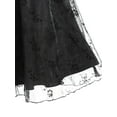 thumbnail image 5 of Rosegal Halloween Plus Size Gothic for Women Cosplay Party Prom Vintage Grommets Organza Overlay 1950s Dress, 5 of 5