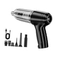 thumbnail image 4 of Aspiradora de automóviles portátil portátil, 80W recargable de bajo ruido de 7.4V, aspiradora inalámbrica de mano limpieza rápida para el automóvil en Negro, 4 of 9