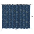 thumbnail image 5 of Blue Sun Moon Cloud Star Pattern Shower Curtain 84"x72" ,Bathroom Decorative Shower Curtains Set with 12 Hooks,Modern Waterproof Washable Shower Curtain, 5 of 6