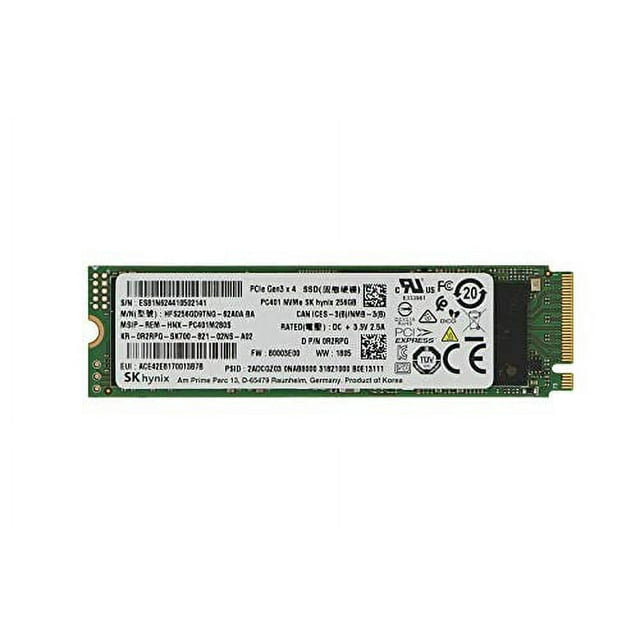 SK Hynix 256GB M.2 SSD (Solid State Drive) NVMe PCIe Model: HFS256GD9MND-5510A BA - OEM