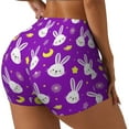 thumbnail image 2 of Rabbits Moon Star Workout Shorts For Women Scrunch Butt Lifting Yoga Gym Seamless Booty Biker Shorts X-Large, 2 of 9