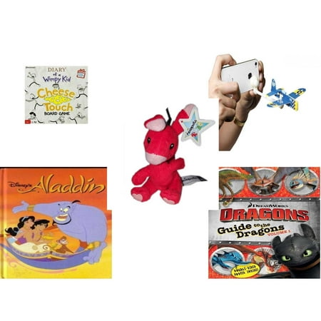 Children's Gift Bundle [5 Piece] -  Diary of a Wimpy Kid  - AppGear Foam Fighters Pacific Mobile App  iPhone Android - Neopets Red Blumaroo   4