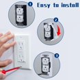 thumbnail image 4 of DECOHS 30 Pcs Wall Plate Spacer- Metal Flush Fit Device Leveling Plates- Receptacle Spacers Shims Leveler for Fixing Walls Electrical Outlet Electrical Boxes, 4 of 7