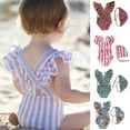thumbnail image 2 of Girls Swimsuit Piece Swimsuit With Hat, 2 of 3