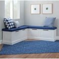 thumbnail image 3 of Linon 5 Piece Polyester Cushion/Pillow Set for Troyin Nook in Navy, 3 of 15
