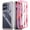 Pink, variant on Poetic Guardian Case for Moto G 5G 2025 [Not Fit 2024 Version], Full-Body Shockproof Cover with Built-in Screen Protector, Black/Clear
