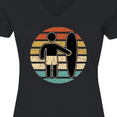 thumbnail image 4 of Inktastic Surfing Gift for Surfer Women's V-Neck T-Shirt, 4 of 5
