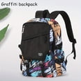 thumbnail image 3 of Casual Fashion Large Capacity Graffiti Backpack, School Bag, Travel Backpack, 3 of 5