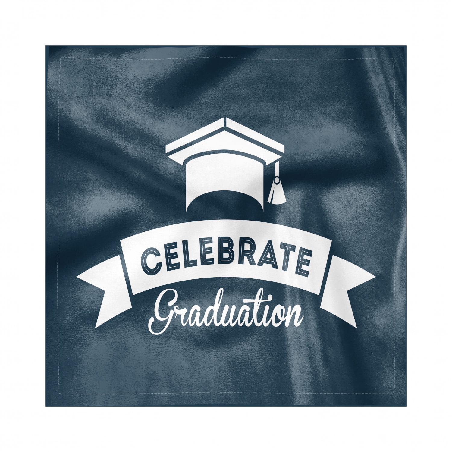 Graduation Napkins Set of 4, Celebrate Calligraphy with Illustrated