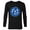 Black, variant on Marvel Avengers Assemble A-Logo Team Blue - Long Sleeve T-Shirt for Men - Customized-White