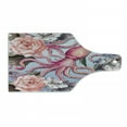 thumbnail image 1 of Octopus Cutting Board, Watercolor Style Vintage Inspired Pattern with Octopus and Delicate Flowers, Decorative Tempered Glass Cutting and Serving Board, in 3 Sizes, by Ambesonne, 1 of 2