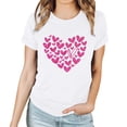 thumbnail image 2 of zanvins Hauts pour Femmes Décontractés Mode Col Rond Imprimé Manches Courtes T-Shirt Décontracté Ample, 2 of 4