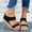 Black, variant on AOOCHASLIY Women Sandal Clothes Summer Slipper Open Toe Comfy Breathable Beach Casual Wedges Shoes