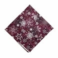 thumbnail image 3 of Unisex Bandana, Snowflake Festive Christmas, Maroon White, by Ambesonne, 3 of 3