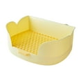 thumbnail image 3 of Pet Toilets Potty Trainer Indoor Small Animal Bedding Box Rabbits Yellow, 3 of 8