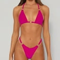 thumbnail image 2 of REORIAFEE Swimsuit Women Two Piece Retro Bathing Suit Split Swimwear Two Piece Set Hot Pink M, 2 of 6