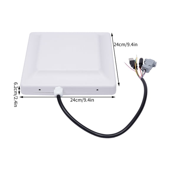 UHF RFID Reader, Long Range Reader 5-8 Meters, 8dBi Antenna 30dbm, Auto Interactive Trigger Modes Supported, RS232 RS485 Wiegand Compatible, for Access Control