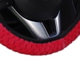 thumbnail image 5 of Universal Soft Warm Plush Car Steering Wheel Cover Elastic Automobiles Auto Steering-Wheel Case Protector, 5 of 5