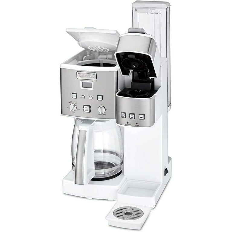 Cuisinart Coffee Center 12 Cup Coffeemaker and Single-Serve Brewer White