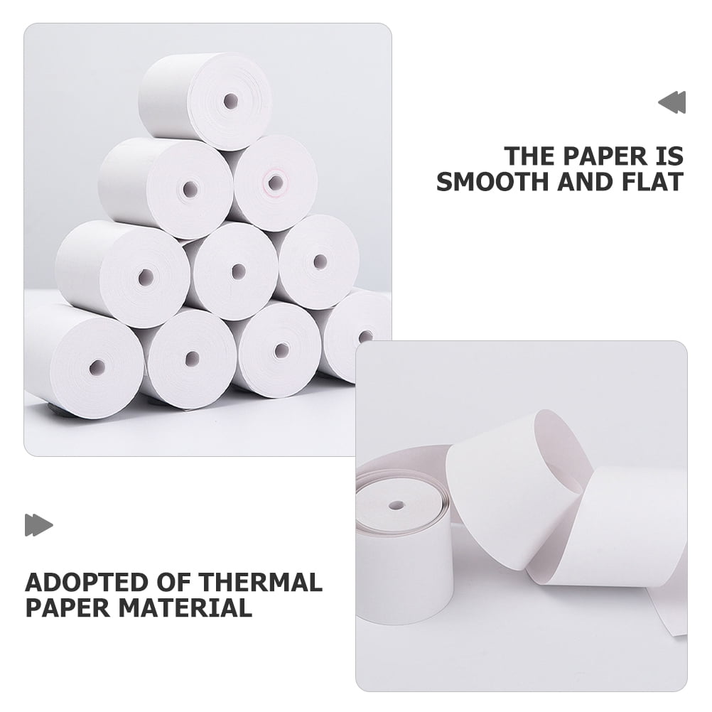 WORGEOUS  20 Rolls Fluorescent Decoration Filler Thermal Paper