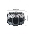 thumbnail image 3 of 1pc Tienda Plegable Portátil Para Perros, Gatos Y Otras Mascotas, Jaula Octogonal, Tienda Para Gatos, Corralito, Perrera Para Perros, Fácil De Usar, C, 3 of 5
