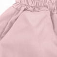 thumbnail image 5 of Miluxas Girls Cargo Pants Casual Jogger Loose Fit Streetwear Parachute Pants Pink 10-11Years, 5 of 7