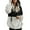 Black, variant on Womens Winter Fluffy Fur Sweatshirt Hoodie Ladies Jumper Hooded Tops Pullover